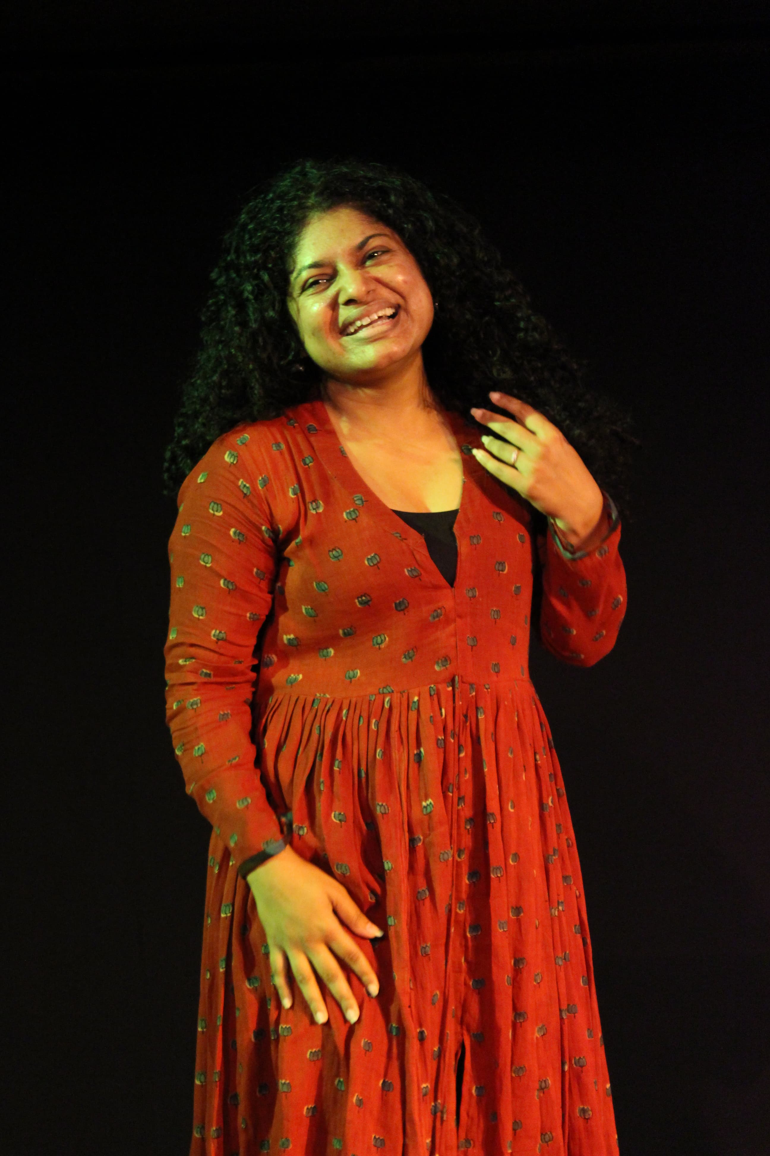 Manasi Joshi performing the 75-minute solo monologue